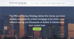 Desktop Screenshot of mybankmyloanmyway.com