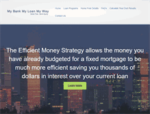 Tablet Screenshot of mybankmyloanmyway.com